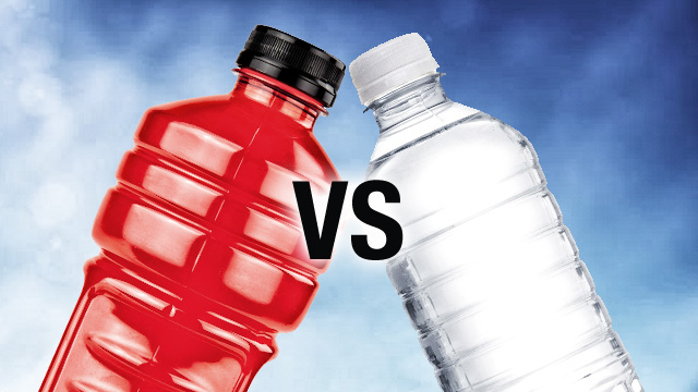 Choose water over Sports Drinks for proper Hydration